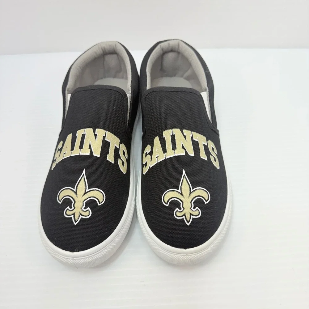 FOCO New Orleans Saints Slip On Shoes Sneakers NFL Team Logo Women's 6, Football
